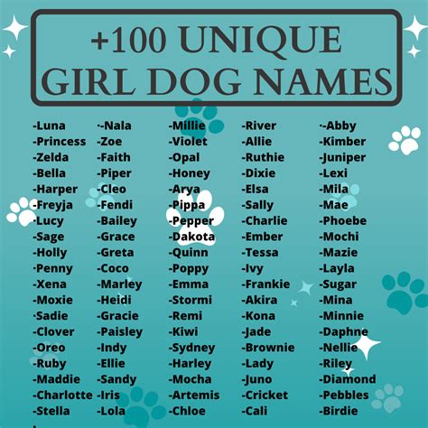 unique dog names girl